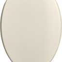 American Standard 5024A65G.222 Transitional Slow-Close & Easy Lift-Off Elongated Toilet Seat Soft Close, Linen