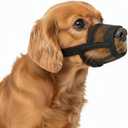Dog Muzzle Medium Sized Dogs - Soft Muzzle for Medium Sized Dog with Air Mesh | Mussle to Stop Biting Barking and Chewing | Allows Panting and Drinking
