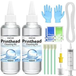 Printhead Cleaning kit 200mL for E pson Printer, Printer Cleaning Kit for HP, Print Head Cleaning Kit for Canon, Inkjet Printer Nozzle Cleaning Kit for Brother