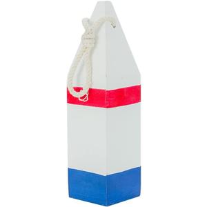 BESTOYARD Fishing Marker Buoys Floating Fish Label Ornament 2.75X2.75X10.23 Inch Nautical Buoy Decor for Mediterranean Style Wall and Window Hanging Beach Theme Home Decoration