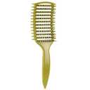 Curl Defining Brush, Vented Curly Hair Brush for Effortlessly Detangling Shaping and Defining Women's Men's Curls on All Wet or Dry Hair Types, Reduces Frizz (Matcha Green)