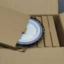 YANYCN 12 Pack 100W UFO Led High Bay Light Fixture, 5000K Daylight Commercial Shop Bay Lighting, 120v, 15000LM, [450W MH/ HPS Equiv.] US Plug Area Lighting for Warehouse/ Barn/ Gym/ Factory/ Workshop