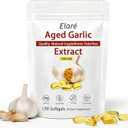 Elare Aged Garlic Extract, Organic Garlic Extract Capsules | Heart & Immune Antioxidant Supplements, Vegetarian, All-Natural, Non-GMO (1 PC), BBD 01/19/2028