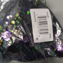 Donna Morgan Womens Holiday Sequin Dress Event Occasion Cocktail Party Guest of (8, Black/Purple/Gold)