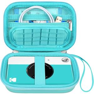 Canboc Carrying Case for Kodak Printomatic/Kodak Printomatic+/ Kodak Printomatic Plus Instant Print Digital Camera, Zipper Mesh Pocket fit Photo Paper and Cable, Green (Case Only)