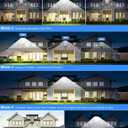 JAYNLT Outdoor Solar Lights, IP66 Waterproof, 3000K/4000K/6500K Dusk to Dawn Solar Floodlight Security Lights with Motion Sensor and Remote Control for Yard, Garage, Street - 4-Pack