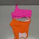 Women's One Piece Swimsuit- One Shoulder Bathing Suit Cutout Tummy Control Swimwear, Small