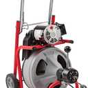 RIDGID K-400 Drain Cleaning 115-Volt Drum Machine Kit with AUTOFEED Control and C-32IW 3/8" x 75' Cable
