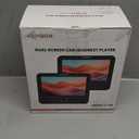 FANGOR 7.5 Inch Dual Car DVD Player, Portable Headrest Video Player for Car with 5 Hours Rechargeable Battery, Last Memory, AV Out/in, Support USB/SD/Sync TV, All Regions (1 Player+1 LCD Screen)