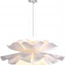 LIGHTLAND 2-Lights Acrylic Flower Pendant Light, Modern Minimalist Creative Hanging Light with Adjust Hanging Line, Pendant Lamp Chandelier for Living Room, Dining Room, Bedroom (19.7 Inch) (19.7 Inch)