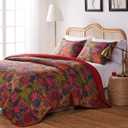 Greenland Home 3-Piece Jewel Quilt Set, Full/Queen, Multicolor