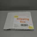 12"x9"x3" Shipping Boxes Set of 5, White Corrugated Cardboard Box Literature Mailer