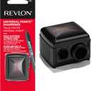 Revlon Universal Points Sharpener for Wooden & Plastic Makeup Pencils, Fits Small to Large Sizes, Easy to Clean, 1 Count
