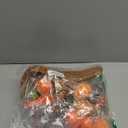 Thanksgiving Cornucopia Basket Set Fall Table Centerpieces 13.78'' Thanksgiving Large Cornucopia Horn of Plenty Harvest Decorations with 100 Pcs Artificial Leave Acorn Pumpkin for Table Home(Neutral)