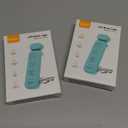 2 PCS Gritin Reading Light, Rechargeable Book Light for Reading in Bed - Eye Caring 3 Color Temperatures, 5-Level Dimmable Brightness, Long Lasting, Compact Size Clip on Book Lamp for Bookworms-Blue