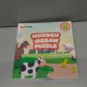 2 x Farm Animal Wooden Puzzle for Toddlers 1-3, Sensory Montessori Toy Classroom Preschool Learning Activities Educational Toy Christmas Stocking Stuffer Gift for Girls 3-5, Boys 2 3 4 5 Year Old Baby