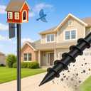 Bird House Pole for Outdoors - 117" Adjustable Heavy Duty Bird Feeder Stand with Anti Wobble Ground Anchor, Universal Mount for Blue Bird Houses,Smart Bird Feeders,Bird Buddy,Weather Stations