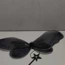 Sratte Fairy Princess Butterfly Wings Girls Kids Butterfly Costumes Set Star Wands Adults Christmas Birthday Party (Black)