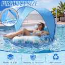 Motorized Pool Floats for Adults with Canopy, 48" x 48"
