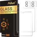 Ailun 2 Pack Screen Protector for iPad Pro 12.9 2022 6th & 2021 5th 2020 4th Generation + Camera Lens Protector,Tempered Glass Anti-Scratch Case Friendly, Compatible with Face ID Apple Pencil