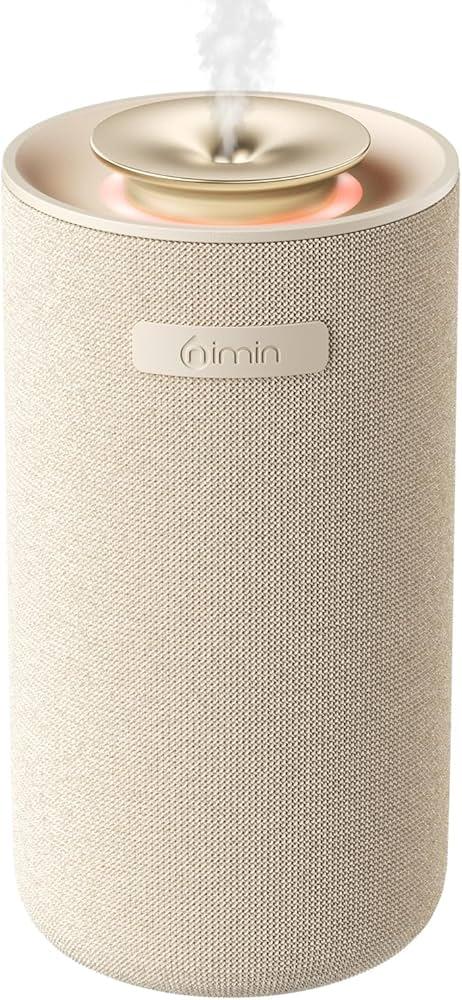 Car Diffusers for Essential Oils with Smart Auto StartStop, 2in1 Waterless Essential Oil Diffuser with Adjustable Mist Intensity, Cordless Portable Oil Diffuser for Home & Car Cupholder, White