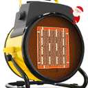 Outdoor Heater for Patio, 1500W Electric Garage Outdoor Heaters with 3 Modes, 3s Fast Heating, with Overheat Protection, Electric Space Heaters for Patio, Garage, Greenhouse, Office