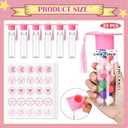 Teenyyou 25 Pcs Graduation Candy Tubes 2026 Graduation Party Favors Candy Boxes Plastic Grad Cap Jars Container with Tassels and Stickers for DIY Grad Table Party Favors (Pink)