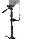 20 Inch Tripod Umbrella, Adjustable Gooseneck Camera Rain Cover, Umbrella Chair Clamp for Cameras, Rain & Sun Protection, for Outdoor Photographing Filming