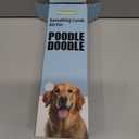 Dematting Comb for Doodles & Poodles, Dual-Sided Comb Tool for Long Curly Haired Dogs, Grooming Brush Kit for Removing Mats and Tangles, Stainless Steel, Beech Wood (Blue)