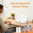 Calendar Stand Compatible with Skylight 15", 1 Pair Desktop Stand for Digital Calendar, Heavy Duty Metal, 3-Level Tilt Adjustment Height, with Non-Slip Rubber Pads, Accessories for Digital Calendars