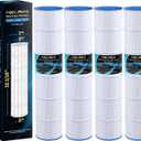 POOLPURE PLFPCC130 Pool Filter Replaces Pentair CCP520, R173578, PCC130, Ultral-A7, Unicel C-7472, Filbur FC-1978, FC-6475, Pentair Clean and Clear Plus 520, 817-0131, 178585, L x OD: 32 1/16"x7"
