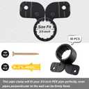 50 Pack 1/2 Inch Suspension Pipe Clamp Pex Clamps Conduit Clamp with Screws for Pex Copper CPVC Tubing Supports Butterfly Style