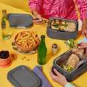 Crock-Pot 28-Ounce Mini Electric Heated Lunch Box, Portable Food Warmer, Perfect for Travel, Car, On-the-Go, Keeps Food Warm, Spill-Free, Dishwasher-Safe, Ideal Gift for Men and Women, Gray 3.5 Cups