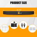 RANSOTO Tailgate Molding Trim Compatible with 2023 2024 2025 Ford F250 F-250 F350 F-350 Super Duty Flexible Flex Step Cap Top Protector Cover