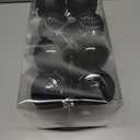 XmasExp 16ct Christmas Ball Ornaments Shatterproof Xmas Tree Hanging Balls Halloween Decorations Perfect for Holiday Wedding Christmas Halloween Decor(3.15", Black)