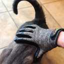Pet Grooming Gloves for Dogs and Cats Deshedding Brush and Bathing Mitt with Soft Rubber Tips Gentle Massage Tool Removes Loose Hair Dirt and Dander Reduces Shedding Easy to Clean, One Size
