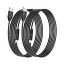 SinLoon USB to DC 5.5x2.1mm Power Cord 5V3A 10FT, 2Pcs 5.5mm Barrel Jack Charging Cable for Security Camera/LED Lights/Router/Set-Top Box, Pure Copper Core Stable 5V Direct-Through Design