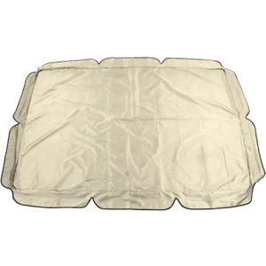 Swing Canopy, 600D Silver Coated Oxford Cloth Patio Lawn Garden Porch Swings Cover, Swing Top Cover for Outdoor(Beige)