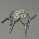 4-Pack Baby Gate Banister Adapter Y Spindle Rods M10 (10mm), Threaded for Pressure Mounted Baby and Pet Safety Gates, Includes Mounting Bolts