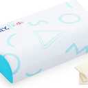 MLILY Kids Pillow for Sleeping, Adjustable Kids Memory Foam Pillow for Bed Set, Breathable and Cooling Pillows for Kids Boy Girl, CertiPUR-US Certified, 12x20 Inch, Blue