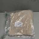 TYUU Pale Beige Bathroom Rug, Waffle Bath Mat Non Slip Washable Super Absorbent Quick Dry Boho Farmhouse Bathroom Decor, 24''x16'' Pale Beige
