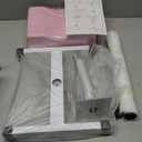 CHAOEEMY Pedicure Foot Rest,Adjustable Height Pedicure Stool,Pedicure Stand for Home Salon,Tattoo,Nail Tech(Pink)