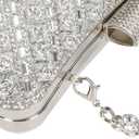 Women Sparkly Rhinestone Clutch with Chains, Glitter Evening Handbag Purse Shoulder Bag for Wedding Party Prom