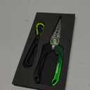 TRUSCEND Lockable Handy Fishing Pliers with Innovative Ergonomical Handle, Corrosion Saltwater Resistant Teflon Coated Fishing Tool, Multi-Function Fishing Gear with Mo-V Cutter, Fishing Gifts for Men (Green)