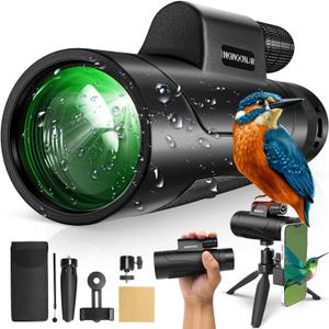 Asacam 80x100 Monocular Telescope High Powered for Smartphone HD Monoculars for Adults with Adapter/Tripod for Bird Watching Camping Hiking Traveling Outdoor Wildlife-2026 Update