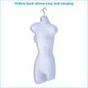 SSWBasics Female Mannequin Torso - Fits Womens Sizes 5-10 - Molded, Shatterproof & White
