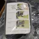 10L0L Golf Cart Rear Flip Folding Back Seat Kit for EZGO TXT Freedom 1995-Up, Deluxe Rear Seat Assembly Roof Support with Cargo Net Leather Cushion and Back Cushion Set (Black)