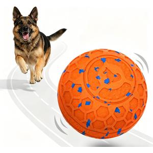 Fsitego Interactive Dog Ball Toys, Durable E-TPU Material & IP65 Waterproof, Automatic Moving Bouncing, Rotating Smart Dog Toy for Small, Medium, Large to Keep Them Busy