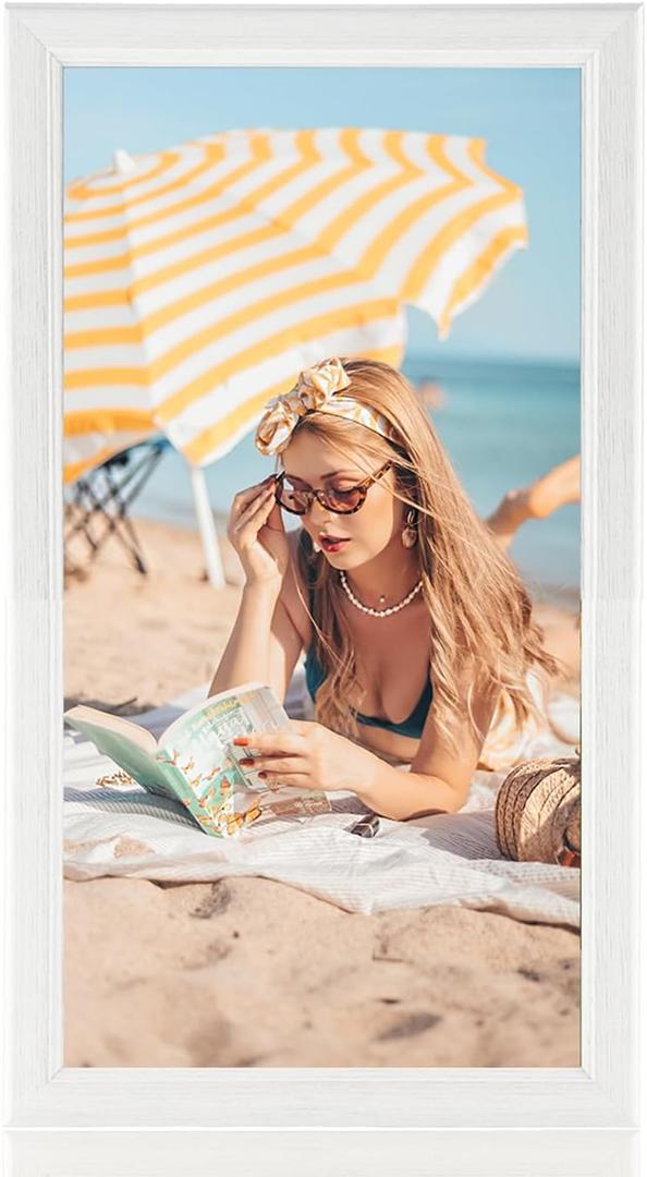 11x22 Wood Frame White, Modern Natural Woodgrain 22x11in Picture Frame, Rustic Wooden 11 x 22 inch Gallery Wall Photo Poster Frame with HD Plexiglass, Horizontal Vertical Wall Mounting Display 1pcs  11x22 Wood Frame White, Modern Natural Woodgrain 22x11in Picture Frame, Rustic Wooden 11 x 22 inch Gallery Wall Photo Poster Frame with HD Plexiglass, Horizontal Vertical Wall Mounting Display 1pcs