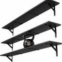 WOPITUES Long Wall Shelves 48″W x 8″D, Floating Book Shelves Max Load 65lbs, 48in